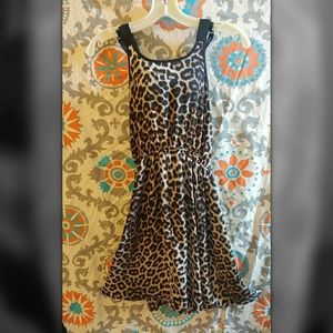 Leopard print sun dress